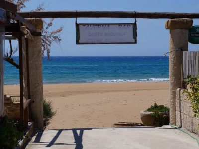 Wir wohnen am Golden Beach von Marathias 