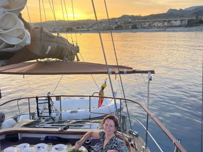 Mitsegeln privat T�rn Abendessen