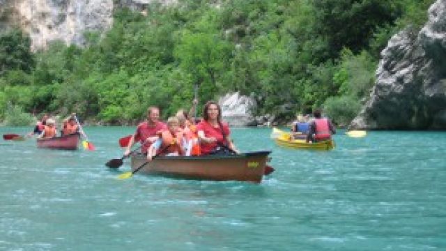 familien sportcamp in les salles kanutour