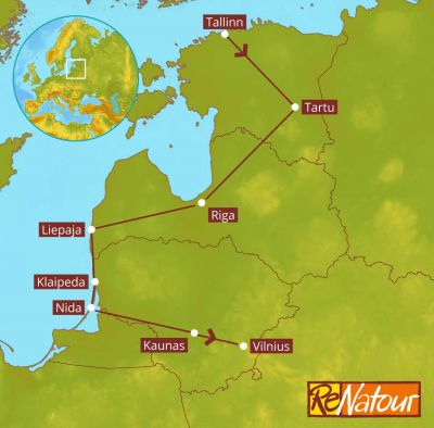 Individuelle Radreise mit Gep�cktransport Baltische L�nder Estland Lettland Litauen