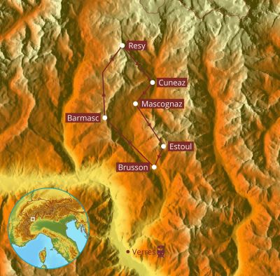 aostatal val d�ayas zentralalpen italien etappen wandern wanderreise rundwanderung wandern ohne gep�ck