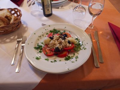 Ein istrianischer Vorspeisensalat.