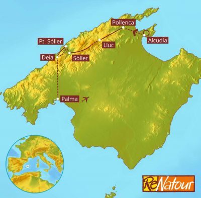 K�sten- und Bergwanderung auf Pilgerwegen - Mallorca Tramuntana Gebirge