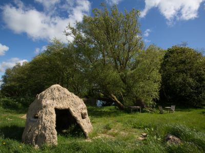 Lemh�tte am Haus Nordsee Famlienurlaub