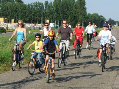 Eine gro�e Gruppe unterwegs