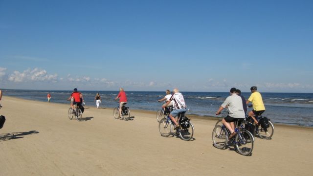 Individuelle Radreise in Baltischen L�ndern Strandfahrt