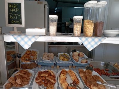 Reichhaltiges Fr�hst�cksbuffet im Hotel