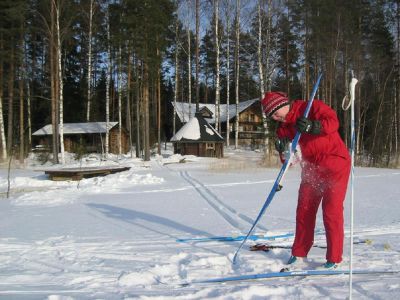 Langlaufvergn�gen in Ristiina Finnland