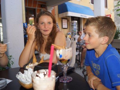 Eiskaffee in Labin/Istrien.